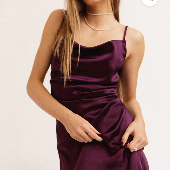 Rust Floral Slip Dress - Picture 8 of 8